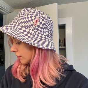 Lisa Says Gah, “Britt Bucket Hat”…warped checkered